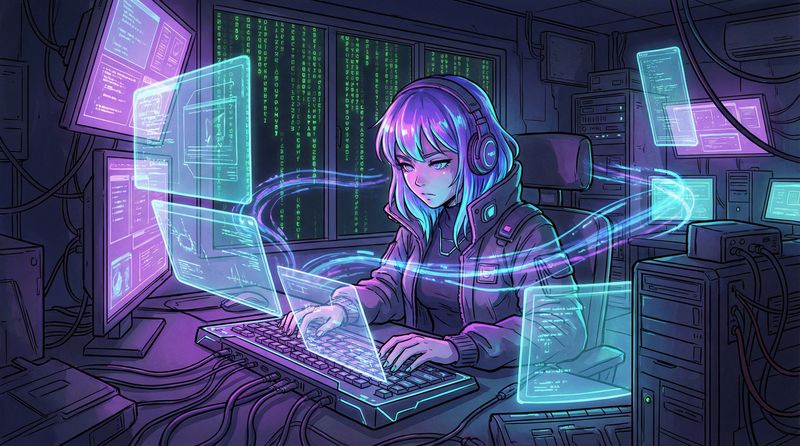 抖音风动漫-赛博朋克