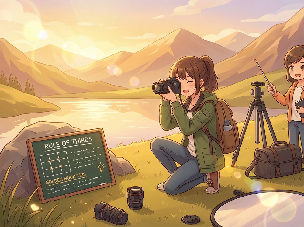 抖音风摄影教程动漫